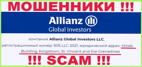 Офшорное расположение Allianz Global Investors LLC по адресу Hinds Building, Kingstown, St. Vincent and the Grenadines позволяет им беспрепятственно обворовывать