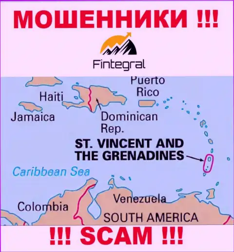 St. Vincent and the Grenadines - здесь официально зарегистрирована мошенническая организация Fintegral