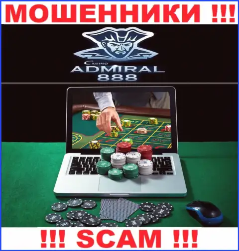 Адмирал 888 - это интернет-мошенники !!! Род деятельности которых - Casino