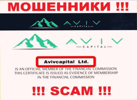 Вот кто управляет конторой AvivCapital Ltd это AvivCapital Ltd