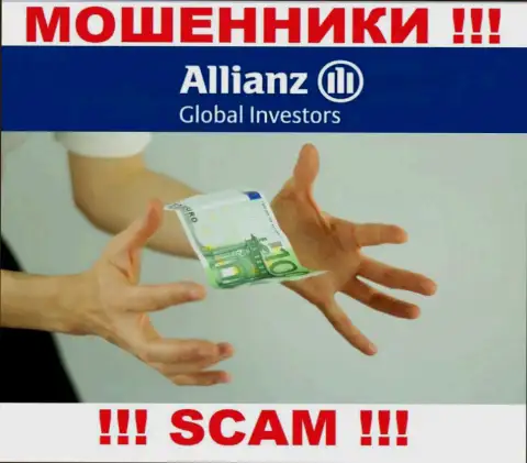 В брокерской организации Allianz Global Investors требуют заплатить дополнительно комиссионные сборы за вывод финансовых вложений - не стоит вестись