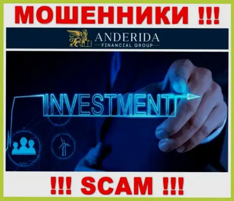 AnderidaGroup обманывают, оказывая неправомерные услуги в сфере Investing