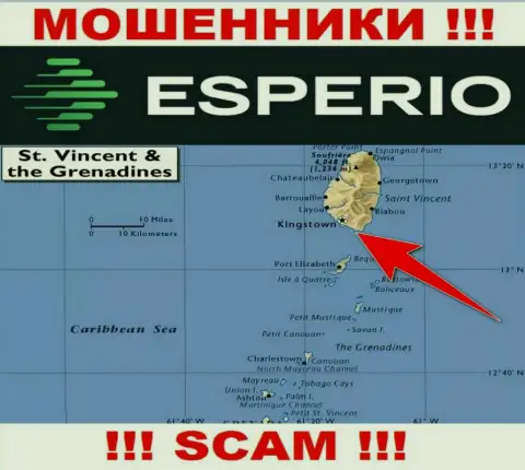 Оффшорные internet-жулики Эсперио скрываются здесь - Kingstown, St. Vincent and the Grenadines