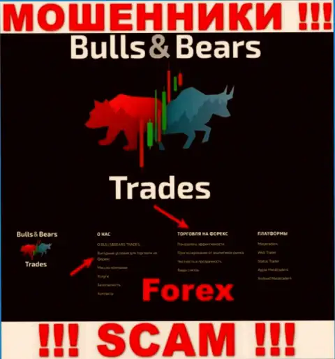 С Bulls Bears Trades, которые прокручивают свои делишки в сфере Forex, не сможете заработать - это разводняк