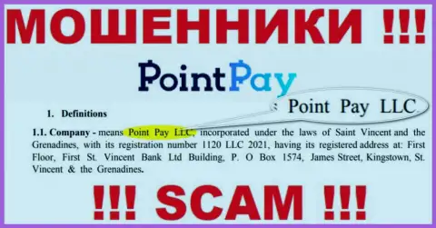 Point Pay LLC - это контора, управляющая internet-кидалами Point Pay