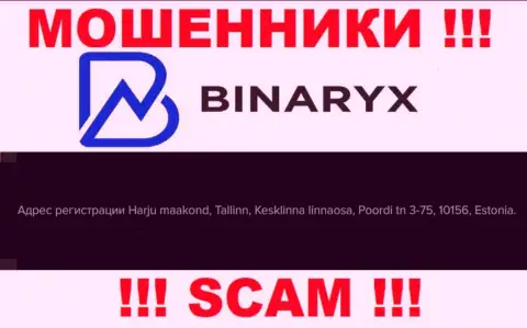Не ведитесь на то, что Binaryx располагаются по тому адресу, что указали на своем сайте