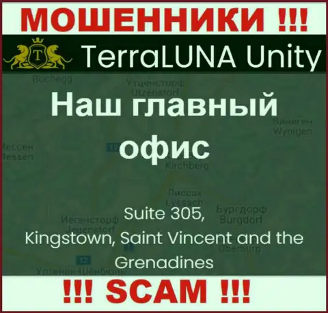 Работать с организацией TerraLunaUnity не нужно - их оффшорный официальный адрес - Suite 305, Kingstown, Saint Vincent and the Grenadines (инфа позаимствована онлайн-ресурса)