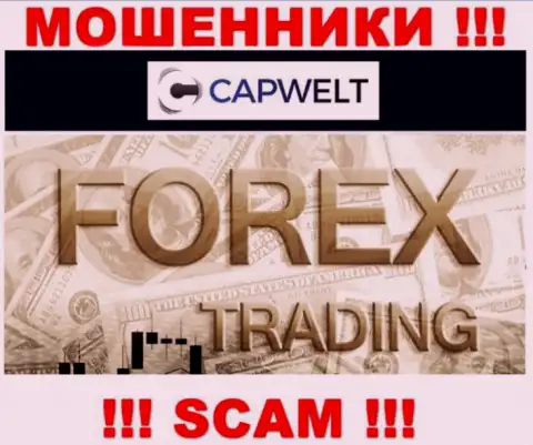 Форекс - это вид деятельности преступно действующей компании CapWelt Com