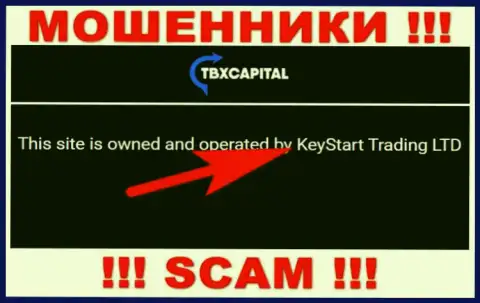 Ворюги TBXCapital Com не прячут свое юридическое лицо - это KeyStart Trading LTD