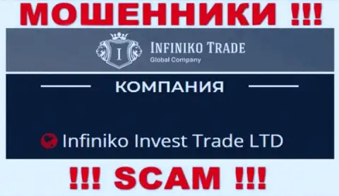 Infiniko Invest Trade LTD - юридическое лицо кидал Infiniko Trade