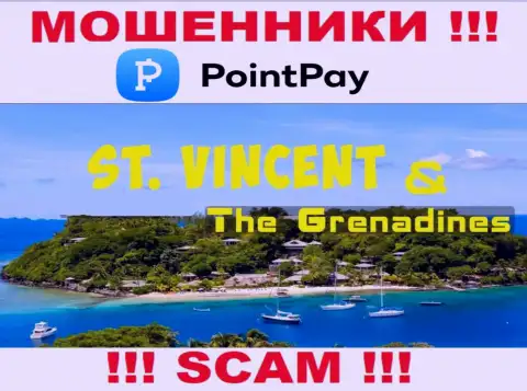 PointPay указали на своем интернет-сервисе свое место регистрации - на территории Kingstown, St. Vincent and the Grenadines