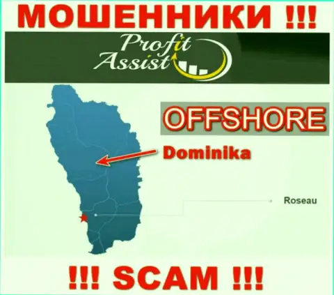 Profit Assist свободно обдирают, потому что расположены на территории - Dominica