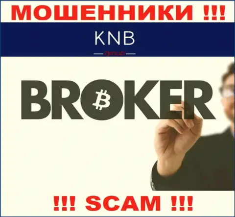 Брокер - в указанном направлении предоставляют услуги internet мошенники KNB Group