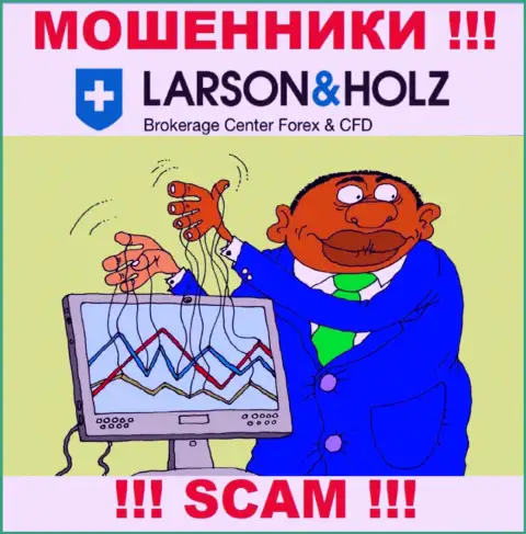 Прибыль с дилинговой компанией LarsonHolz Вы никогда получите - не поведитесь на дополнительное вложение финансовых активов