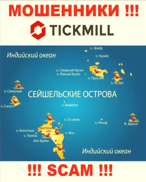 С Tick Mill весьма опасно иметь дела, адрес регистрации на территории Seychelles