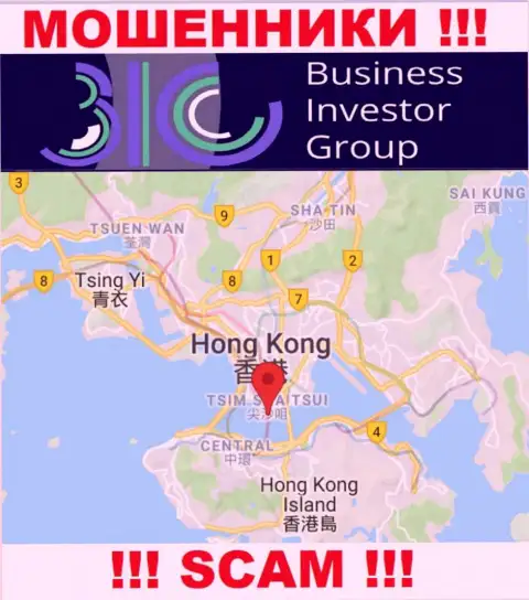 Оффшорное место регистрации БизнесИнвестор Групп - на территории Гонконг