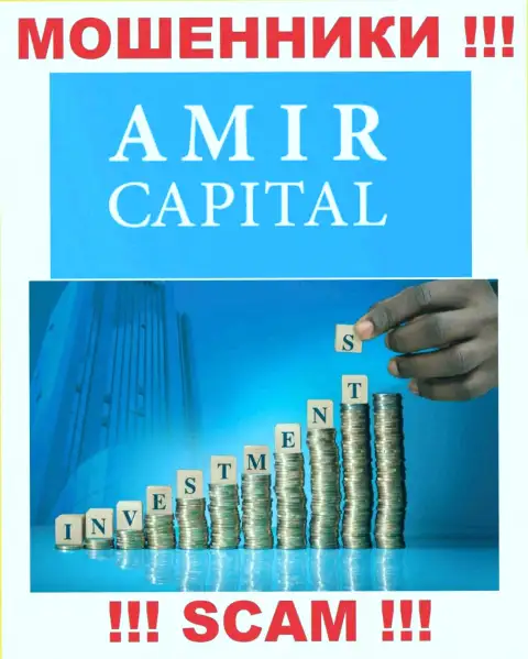 Не отправляйте сбережения в АмирКапитал, род деятельности которых - Инвестирование