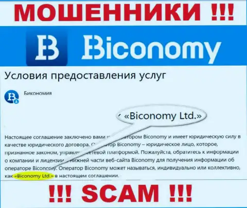 Юридическое лицо, управляющее internet-мошенниками Biconomy - это Бикономи Лтд