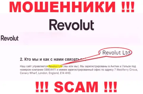 Revolut Ltd - это организация, управляющая internet-мошенниками Revolut