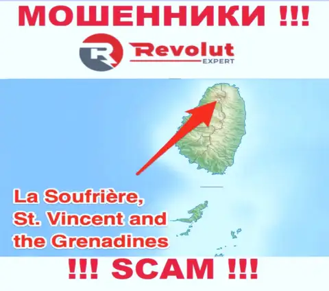 Компания Revolut Expert - это internet-мошенники, отсиживаются на территории St. Vincent and the Grenadines, а это оффшор